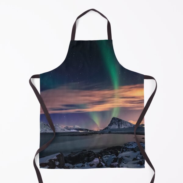Item preview, green mixed northern lights with orange skies designed and sold by ImRotem.