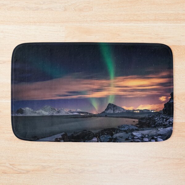 Item preview, green mixed northern lights with orange skies designed and sold by ImRotem.