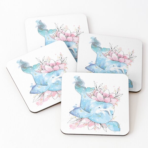 Item preview, Cute Whale And Flowers | Arctic Beluga Whale  designed and sold by EPOOCH.