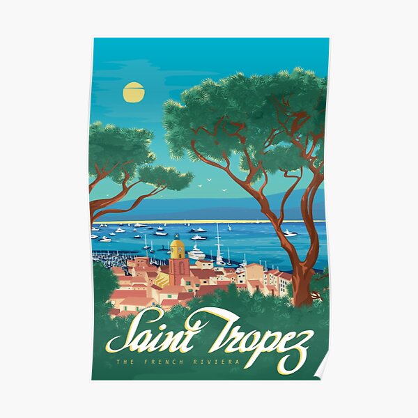 Affiche Saint Tropez Poster