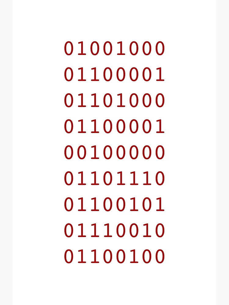 "Haha Nerd ASCII" Poster by Eagercheesecake Redbubble