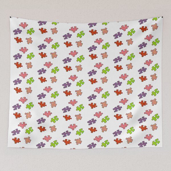 Item preview, Colorful Patterned Jigsaw Puzzle Pieces designed and sold by SarahJisri.
