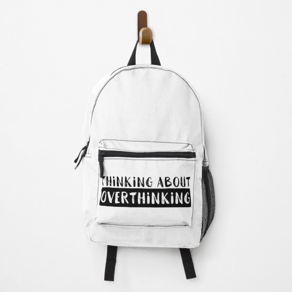 Item preview, Funny Quote Meme Black and White Thinking Slogan Thoughts Sayings in Mugs, Shirts, Mats, Stickers, Clocks, Bags designed and sold by MilcArtworks.