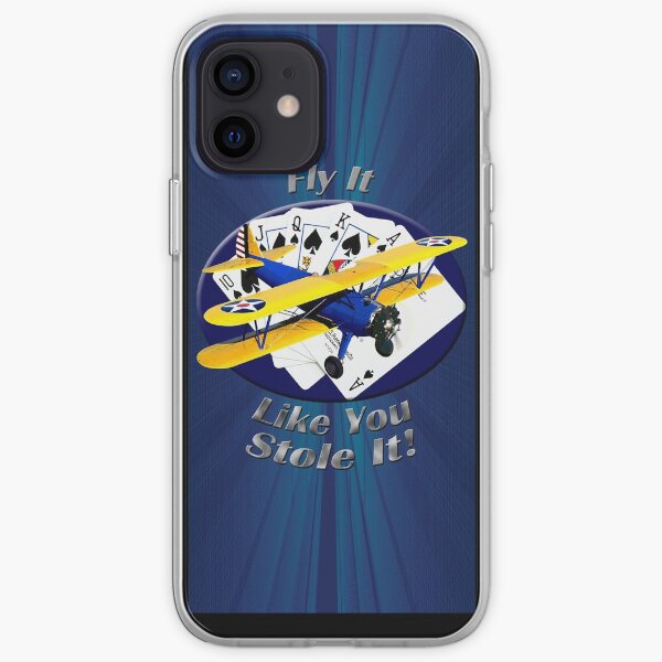 Stearman Biplane Fly It Like You Stole It iPhone Soft Case