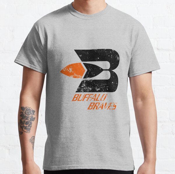 Vintage Buffalo Braves 70's Retro Basketball T Shirt Orange with Black  Letters L