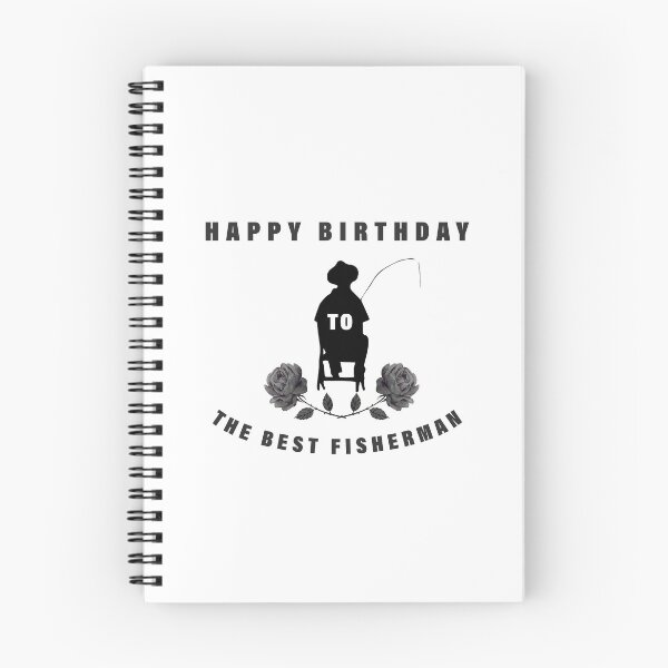 Item preview, fisherman happy birthday present designed and sold by Dingy Designs.