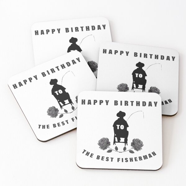 Item preview, fisherman happy birthday present designed and sold by Dingy Designs.