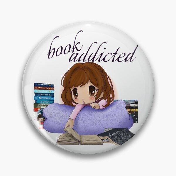 Item preview, Book Addicted - Chibi anime girl - books designed and sold by Raquel Maia.