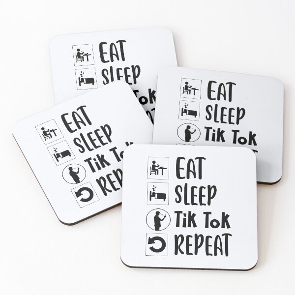 Item preview, Eat Sleep Tik Tok Repeat | Tiktok | Tik Tok famoso designed and sold by niceb00y.