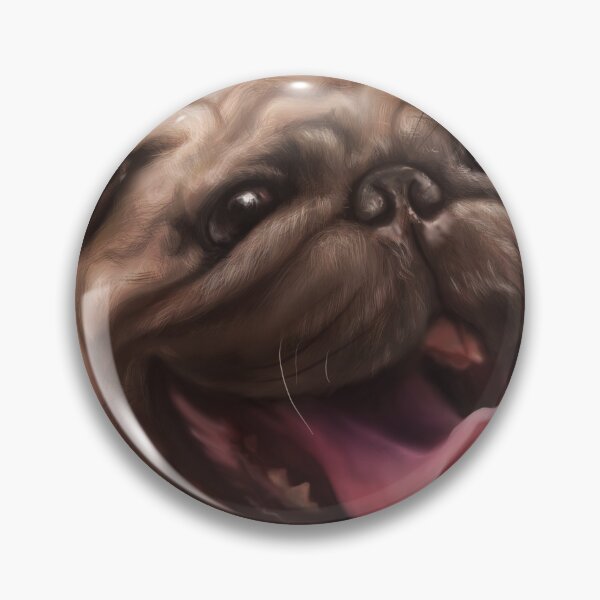 Item preview, Smiling pug designed and sold by Vishakh Venu.