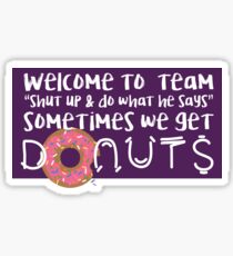 Team Donuts Sticker