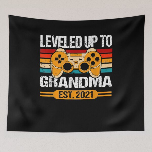Item preview, Leveled Up To Grandma Est 2021 Promoted To Grandma Gamer  designed and sold by lolahomya.