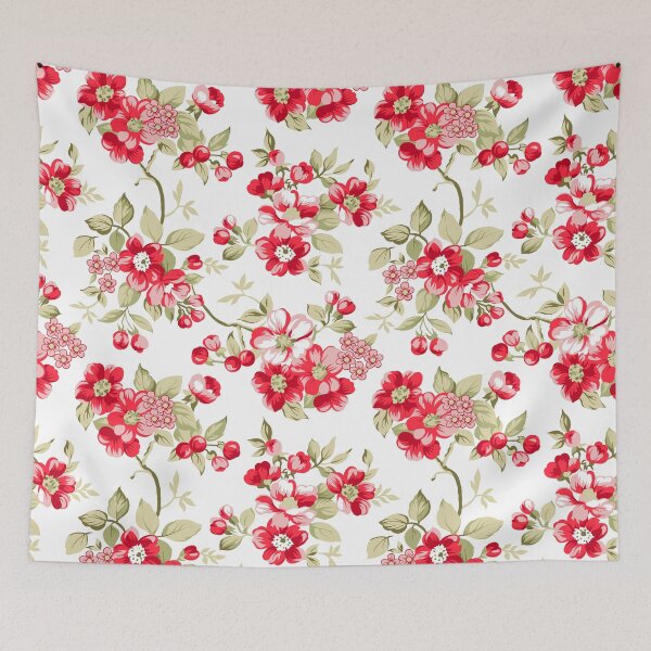 Item preview, Pretty Red "Floral" Pattern designed and sold by HiraSheikh.