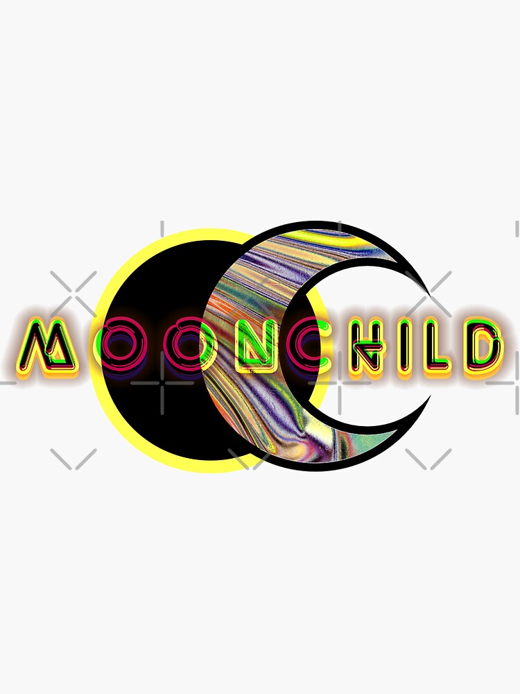 Moon Holographic Sticker, Hologram Sticker, Moonlight With