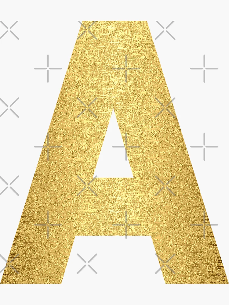 Letter 'B' Gold Glitter Initial Sticker for Sale by MackenzieMakes