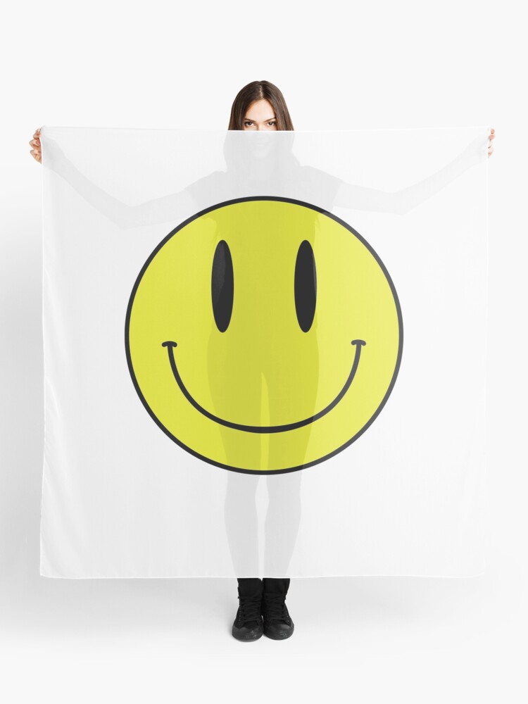 smiley face scarf