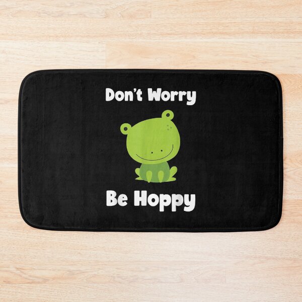 Item preview, Frog Don't Worry Be Hoppy Cute Funny Toad  designed and sold by ninapfvu.