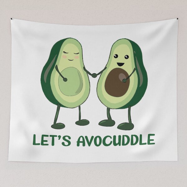 Item preview, Lets Avocuddle - Funny Food designed and sold by TheInkElephant.