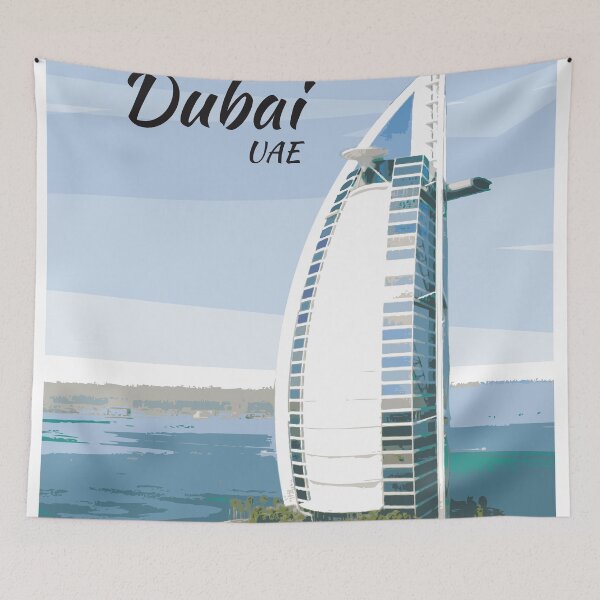 Artikelvorschau, Burj Al Arab, Dubai, Vereinigte Arabische Emirate entworfen und verkauft von TheJoeyStudio.
