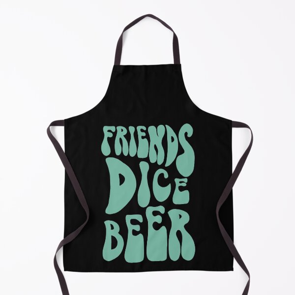 Item preview, Friends, Dice, Beer 70s Retro Groovy Turquoise designed and sold by WPahat.