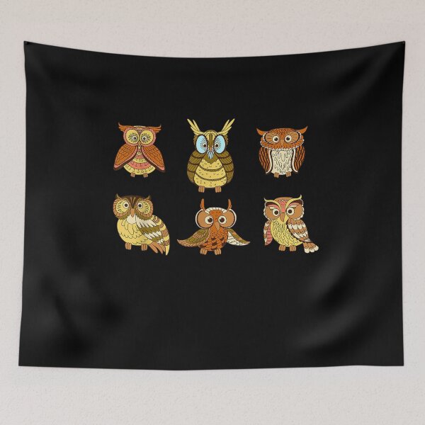 Item preview, Owl Colored Owl Night Bird Symbol Of Wisdom  designed and sold by ninapfvu.