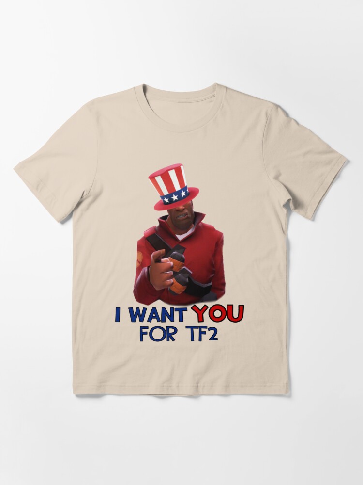 I want you for TF2! - Team Fortress 2" T-Shirtundefined by oddworldcrash