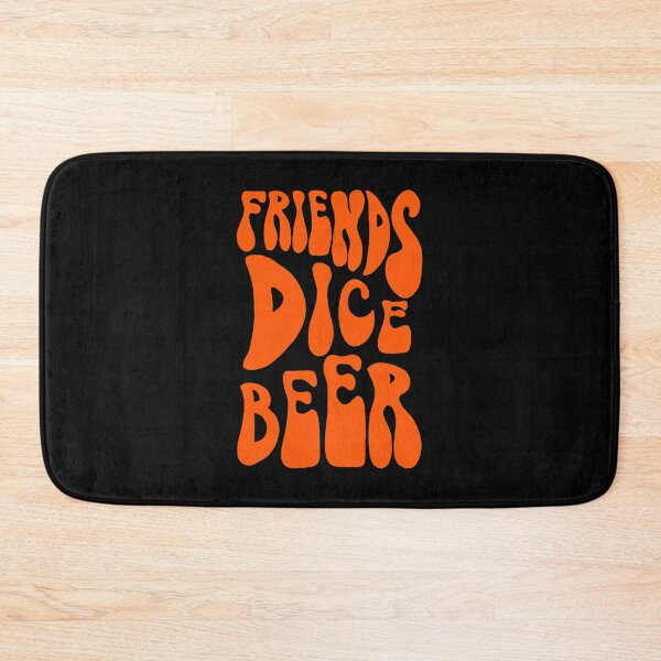 Item preview, Friends, Dice, Beer 70s Retro Groovy Orange designed and sold by WPahat.