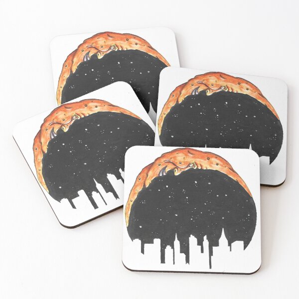 Item preview, Moon-face art cityscape designed and sold by Brian niles.