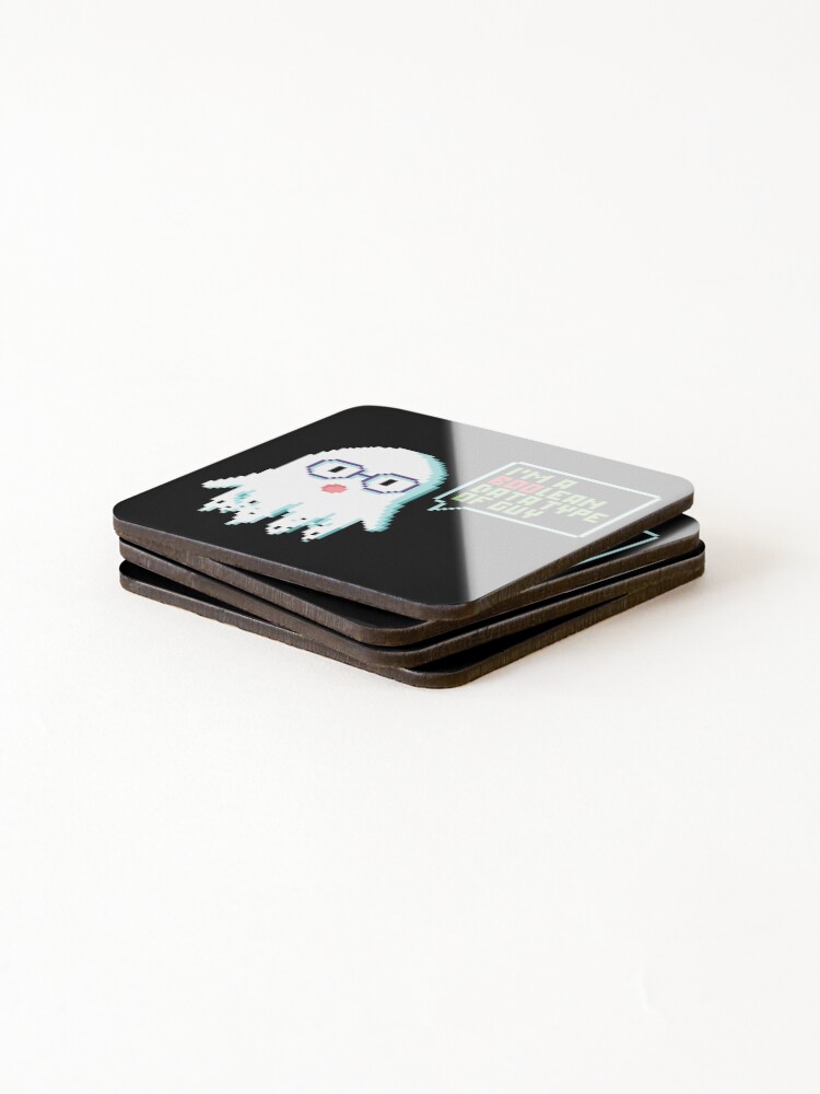 Thumbnail 4 of 5, Coasters (Set of 4), Boolean Ghost - Software development designed and sold by deadlypixel.