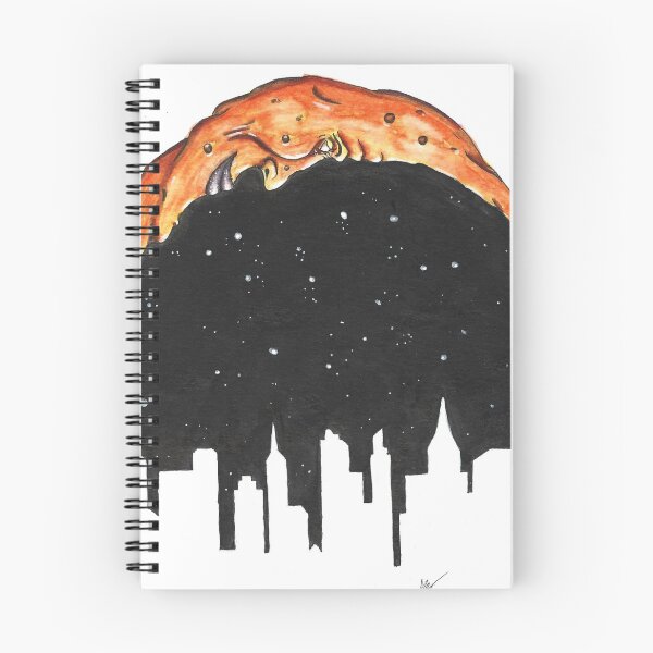 Item preview, Moon-face art cityscape designed and sold by Brian niles.