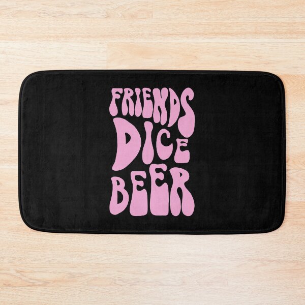Item preview, Friends, Dice, Beer 70s Retro Groovy Pink designed and sold by WPahat.
