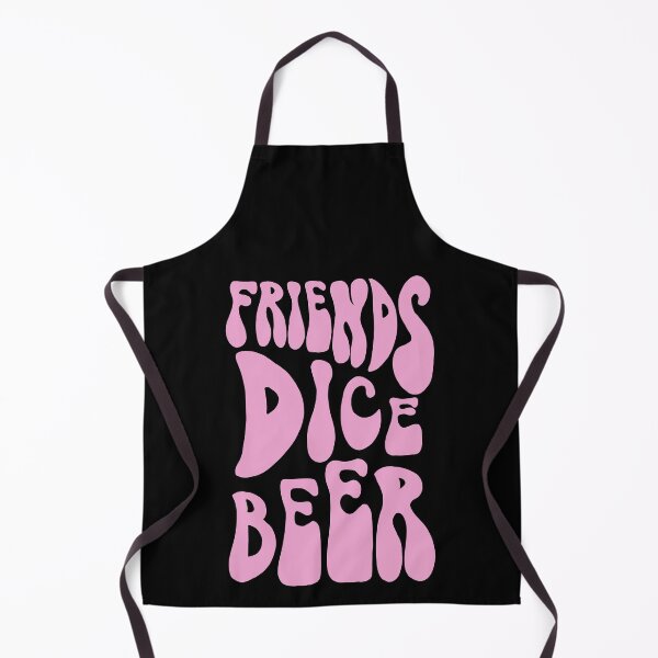 Item preview, Friends, Dice, Beer 70s Retro Groovy Pink designed and sold by WPahat.