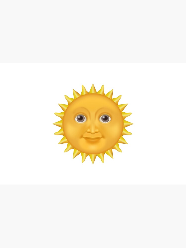 Sun Face Emoji Laptop Skin By Levintage Redbubble