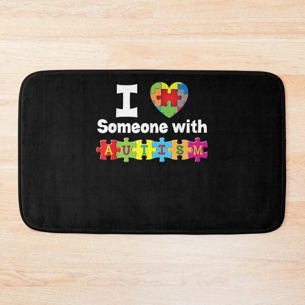 Item preview, I Love Someone With Autism Puzzle Heart Awareness Rainbow  designed and sold by ninapfvu.