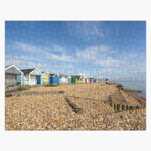 Saltburn, Yorkshire, beach, happy family, poster Jigsaw Puzzle