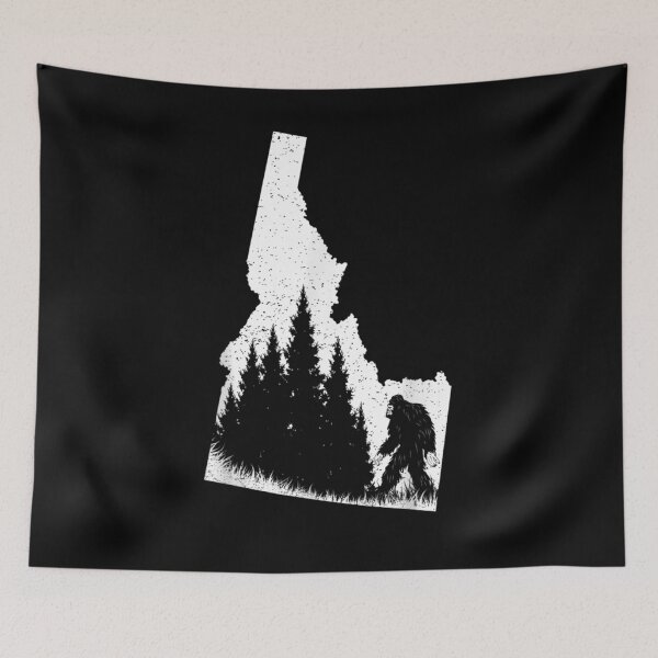 Item preview, Idaho Bigfoot State Pride Sasquatch Silhouette Forest Lovers  designed and sold by lolahomya.