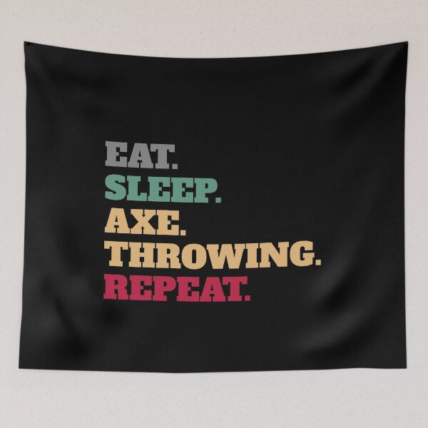 Item preview, Hatchetman Funny Eat Sleep Axe Throwing designed and sold by Salvadax.