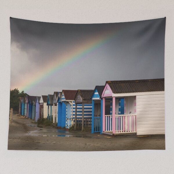 Item preview, Rainbow over the Beach Huts designed and sold by heidipics.