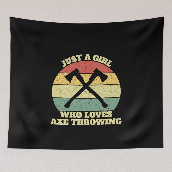 Item preview, Axe Thrower Throwing Girl designed and sold by Salvadax.