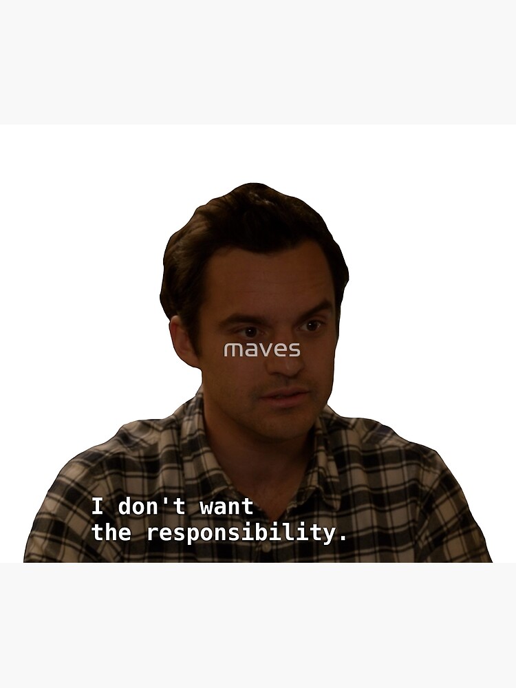 Disover I don’t want the responsibility Tapestry