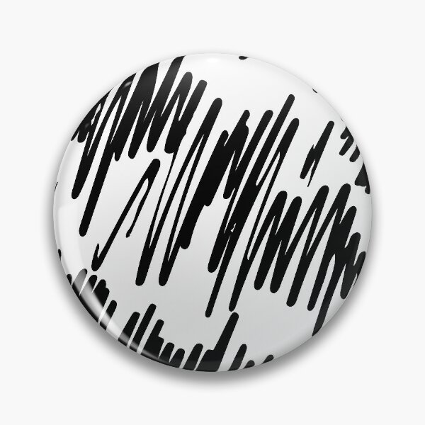 Item preview, Striped hand drawn pattern with zigzag lines black linear texture with white background designed and sold by mashmosh.