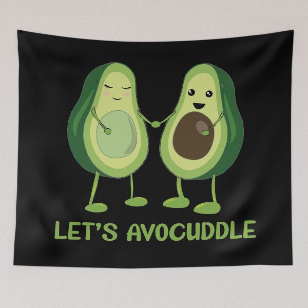 Item preview, Lets Avocuddle - Funny Food designed and sold by TheInkElephant.