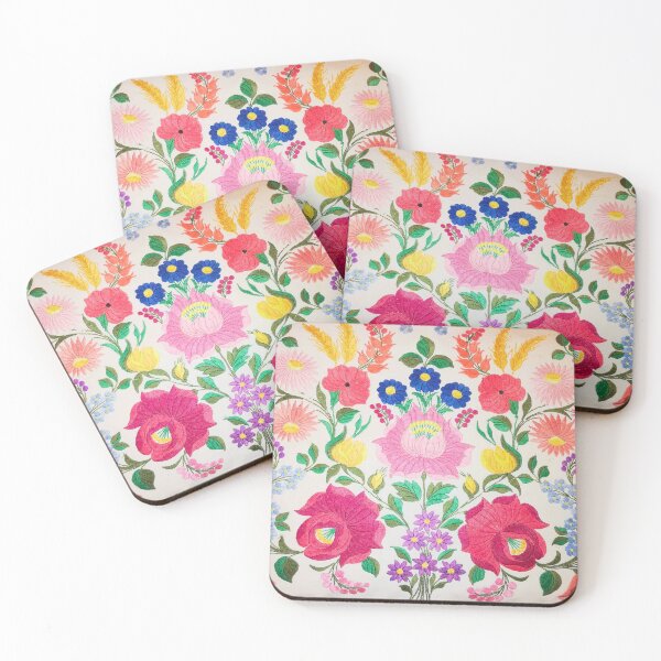 Item preview, Colorful Hungarian flower embroidory motif designed and sold by IONcreatION.