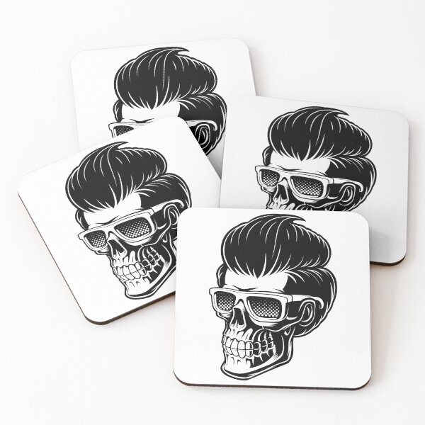 Item preview, hipster barber skull designed and sold by Moueddene.