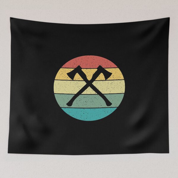 Item preview, Hatchetman Retro Vintage Axe Thrower Throwing designed and sold by Salvadax.
