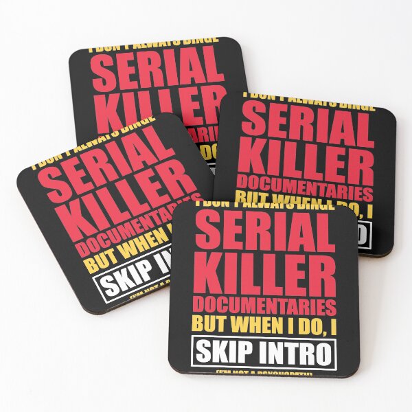 Item preview, Serial Killer Documentary Binge Watcher Skip Intro designed and sold by Huhnerdieb Apparel.