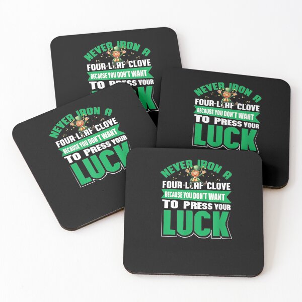 Item preview, Never Iron A Four Leaf Clover Funny St Patrick's Design  designed and sold by ninapfvu.