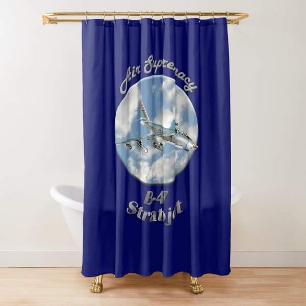 B-47 Stratojet Air Supremacy Shower Curtain