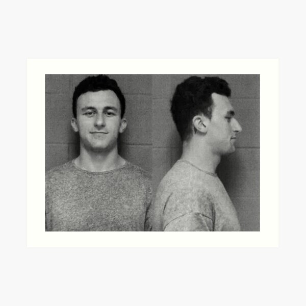 Manziel Mugshot Art Print