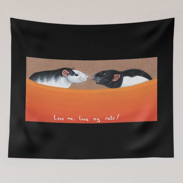 Item preview, Love me, love my rats! designed and sold by WolfySilver.